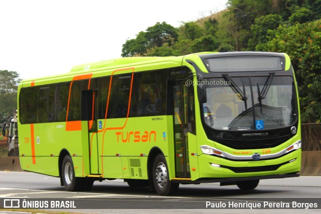 Tursan - Turismo Santo André 739 na cidade de Piraí, Rio de Janeiro, Brasil, por Paulo Henrique Pereira Borges. Número da foto: #11495117.