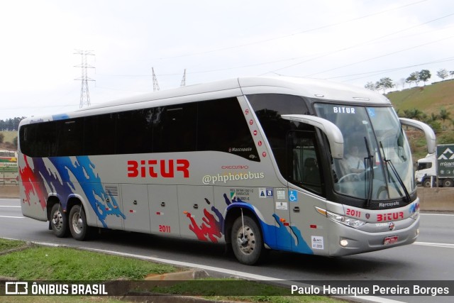 Bitur Transporte Coletivo e Turismo 2011 na cidade de Aparecida, São Paulo, Brasil, por Paulo Henrique Pereira Borges. Número da foto: #11494997.