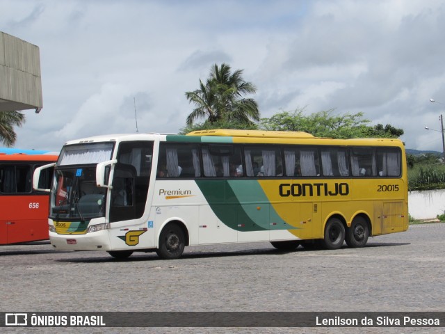 Empresa Gontijo de Transportes 20015 na cidade de Caruaru, Pernambuco, Brasil, por Lenilson da Silva Pessoa. ID da foto: 11494883.