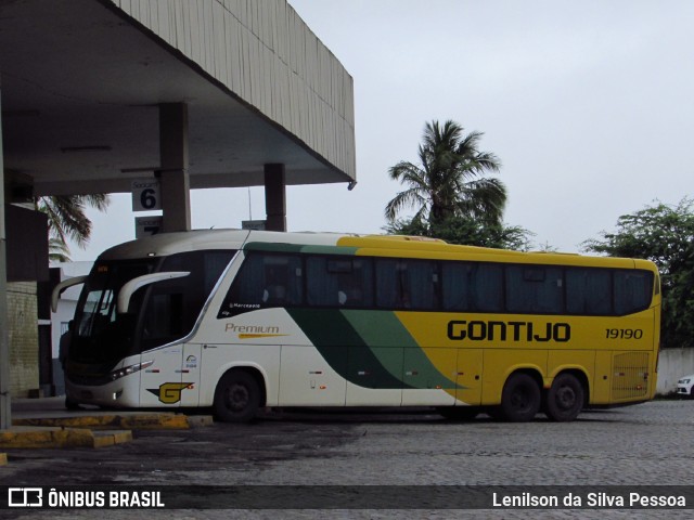 Empresa Gontijo de Transportes 19190 na cidade de Caruaru, Pernambuco, Brasil, por Lenilson da Silva Pessoa. ID da foto: 11494886.