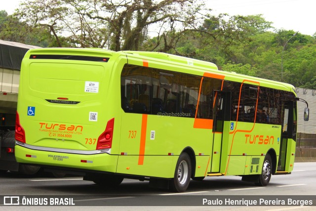 Tursan - Turismo Santo André 737 na cidade de Piraí, Rio de Janeiro, Brasil, por Paulo Henrique Pereira Borges. Número da foto: #11495122.