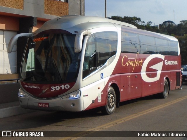 Expresso Gardenia 3910 na cidade de Três Corações, Minas Gerais, Brasil, por Fábio Mateus Tibúrcio. Número da foto: #11416743.
