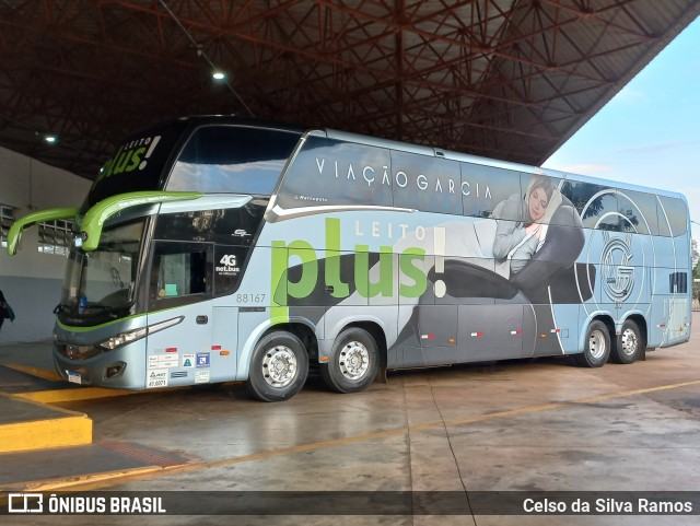 Viação Garcia 88167 na cidade de Maringá, Paraná, Brasil, por Celso da Silva Ramos. ID da foto: 11416725.