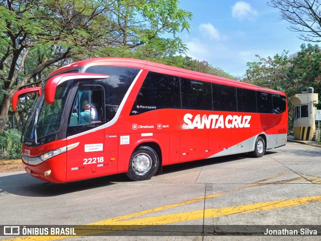 Viação Santa Cruz 22218 na cidade de São Paulo, São Paulo, Brasil, por Jonathan Silva. Número da foto: #11417078.