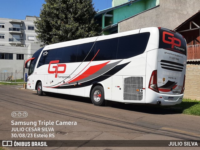 GP Transportes 1019 na cidade de Esteio, Rio Grande do Sul, Brasil, por JULIO SILVA. ID da foto: 11416468.