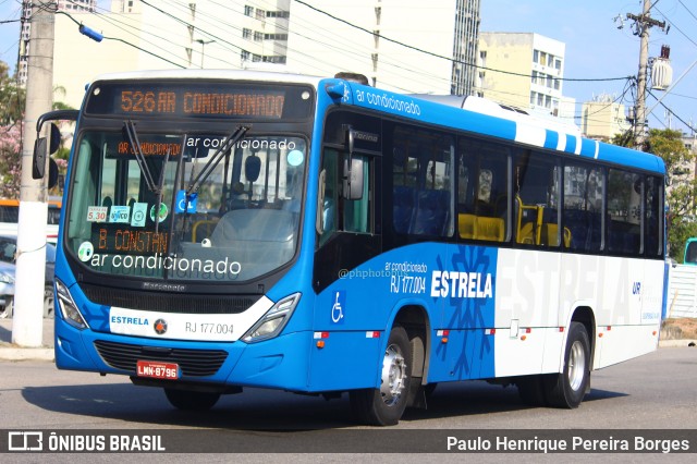 Viação Estrela RJ 177.004 na cidade de Niterói, Rio de Janeiro, Brasil, por Paulo Henrique Pereira Borges. Número da foto: #11417277.
