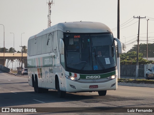 Empresa Gontijo de Transportes 21690 na cidade de Maceió, Alagoas, Brasil, por Luiz Fernando. ID da foto: 11418950.