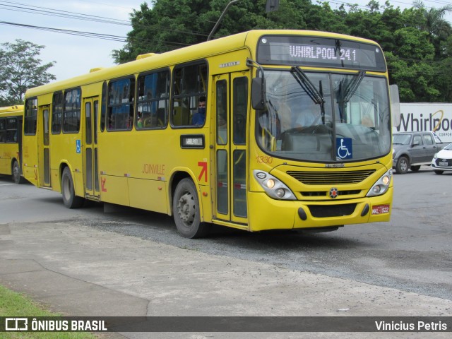 Transtusa - Transporte e Turismo Santo Antônio 1330 na cidade de Joinville, Santa Catarina, Brasil, por Vinicius Petris. ID da foto: 11417920.