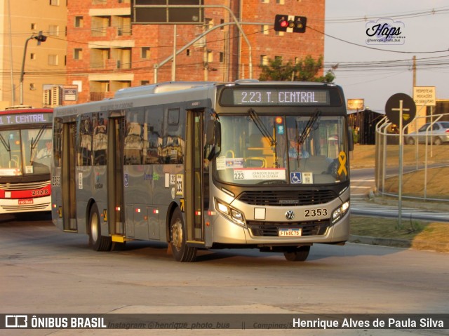 Expresso CampiBus 2353 na cidade de Campinas, São Paulo, Brasil, por Henrique Alves de Paula Silva. Número da foto: #11417907.