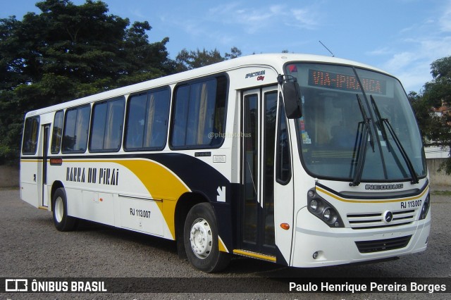 Viação Barra do Piraí Turismo RJ 113.007 na cidade de Barra do Piraí, Rio de Janeiro, Brasil, por Paulo Henrique Pereira Borges. Número da foto: #11417372.