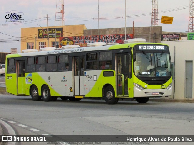 Itajaí Transportes Coletivos 2070 na cidade de Campinas, São Paulo, Brasil, por Henrique Alves de Paula Silva. Número da foto: #11418231.
