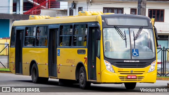 Transtusa - Transporte e Turismo Santo Antônio 1501 na cidade de Joinville, Santa Catarina, Brasil, por Vinicius Petris. Número da foto: #11417942.