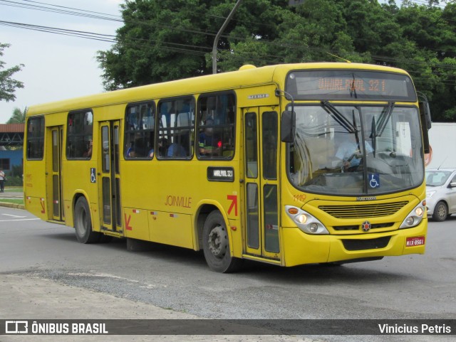 Transtusa - Transporte e Turismo Santo Antônio 1119 na cidade de Joinville, Santa Catarina, Brasil, por Vinicius Petris. ID da foto: 11417906.