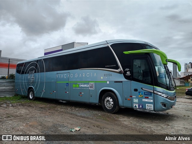 Viação Garcia 82226 na cidade de Balneário Camboriú, Santa Catarina, Brasil, por Almir Alves. Número da foto: #11496743.