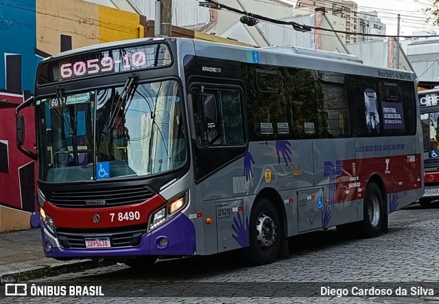 Transwolff Transportes e Turismo 7 8490 na cidade de São Paulo, São Paulo, Brasil, por Diego Cardoso da Silva. ID da foto: 11495760.