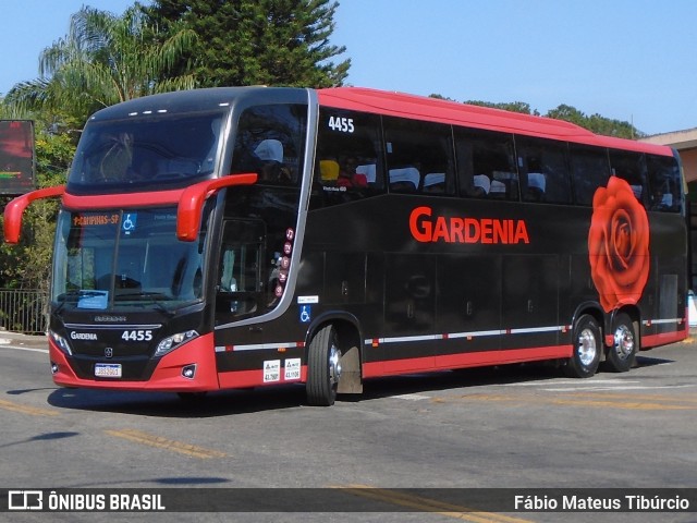 Expresso Gardenia 4455 na cidade de Três Corações, Minas Gerais, Brasil, por Fábio Mateus Tibúrcio. ID da foto: 11495571.