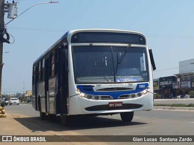 Transvida Transporte Coletivo 2061 na cidade de Ji-Paraná, Rondônia, Brasil, por Gian Lucas  Santana Zardo. Número da foto: #11496602.