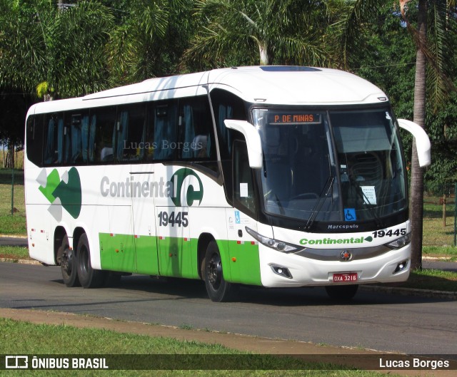 Viação Continental de Transportes 19445 na cidade de Araxá, Minas Gerais, Brasil, por Lucas Borges . Número da foto: #11496993.