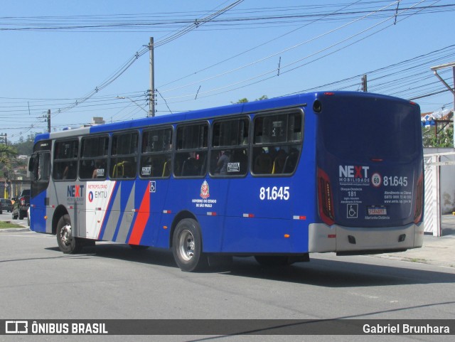 Next Mobilidade - ABC Sistema de Transporte 81.645 na cidade de Ribeirão Pires, São Paulo, Brasil, por Gabriel Brunhara. Número da foto: #11497195.