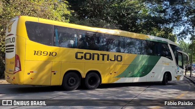 Empresa Gontijo de Transportes 18910 na cidade de São Paulo, São Paulo, Brasil, por Fábio Paixão. ID da foto: 11495881.