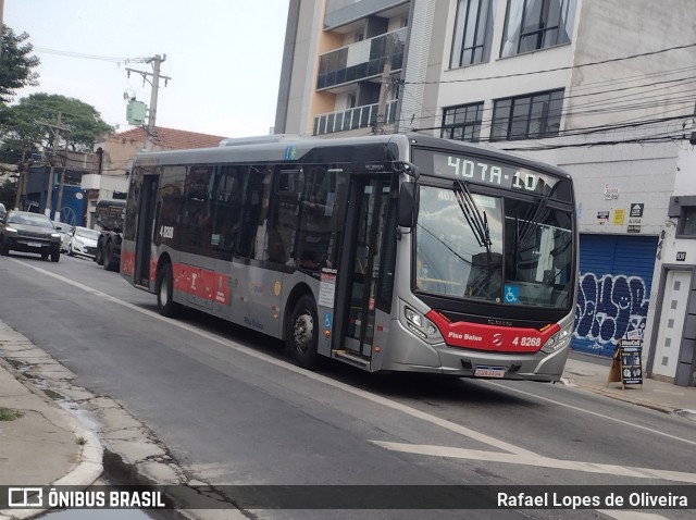 Express Transportes Urbanos Ltda 4 8268 na cidade de São Paulo, São Paulo, Brasil, por Rafael Lopes de Oliveira. Número da foto: #11495894.