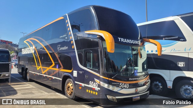 Transgiro Turismo 5040 na cidade de Aparecida, São Paulo, Brasil, por Fábio Paixão. ID da foto: 11497799.