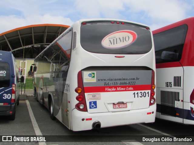 Viação Mimo 11301 na cidade de Aparecida, São Paulo, Brasil, por Douglas Célio Brandao. Número da foto: #11497947.