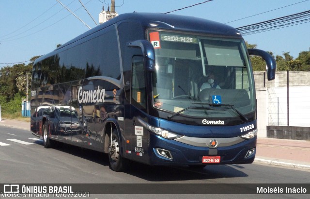 Viação Cometa 719528 na cidade de Praia Grande, São Paulo, Brasil, por Moiséis Inácio. ID da foto: 11497832.