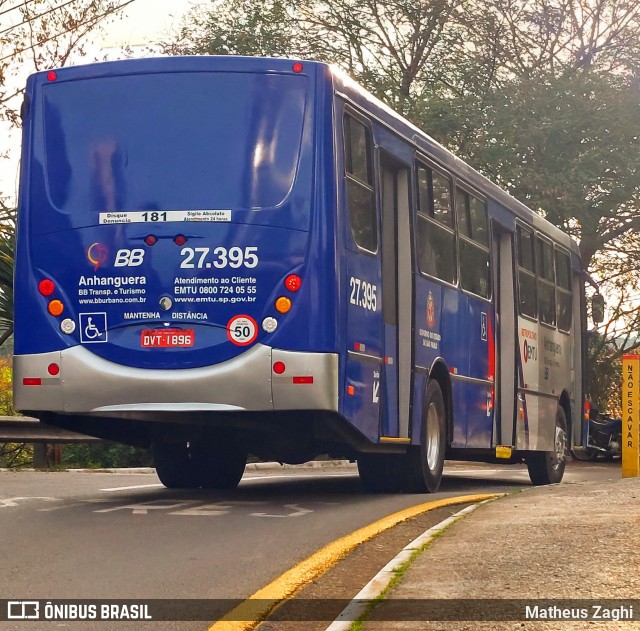 BBTT - Benfica Barueri Transporte e Turismo 27.395 na cidade de Barueri, São Paulo, Brasil, por Matheus Zaghi. ID da foto: 11497956.