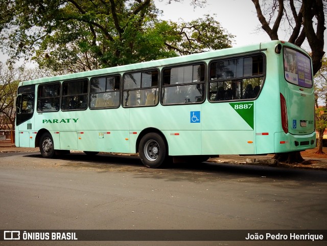 Viação Paraty 8887 na cidade de Jaú, São Paulo, Brasil, por João Pedro Henrique. ID da foto: 11421380.