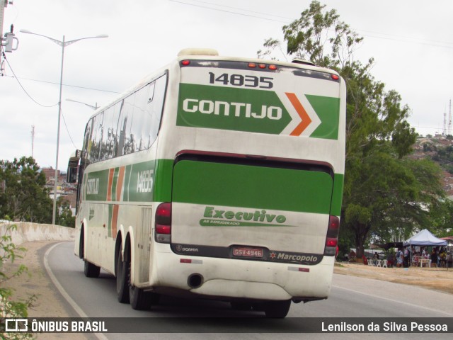 Empresa Gontijo de Transportes 14835 na cidade de Caruaru, Pernambuco, Brasil, por Lenilson da Silva Pessoa. Número da foto: #11420618.