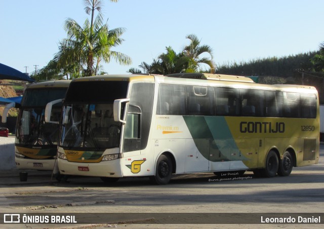 Empresa Gontijo de Transportes 12850 na cidade de Paraíba do Sul, Rio de Janeiro, Brasil, por Leonardo Daniel. ID da foto: 11420816.