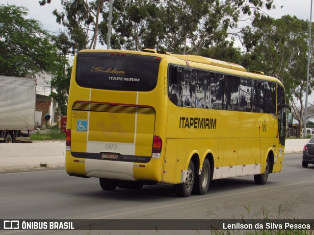 Viação Itapemirim 5873 na cidade de Caruaru, Pernambuco, Brasil, por Lenilson da Silva Pessoa. ID da foto: 11420634.