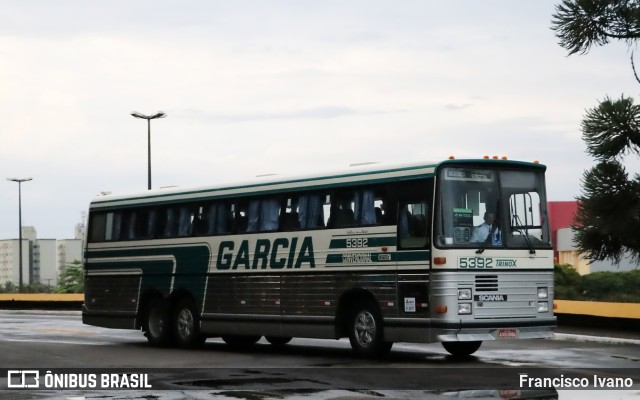 Viação Garcia 5392 na cidade de Londrina, Paraná, Brasil, por Francisco Ivano. ID da foto: 11420399.