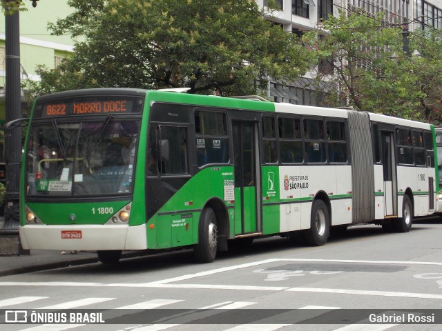 Viação Santa Brígida 1 1800 na cidade de São Paulo, São Paulo, Brasil, por Gabriel Rossi . Número da foto: #11421789.