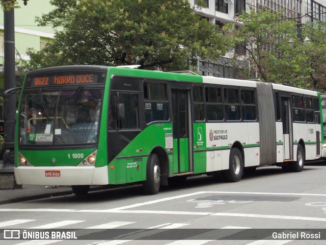 Viação Santa Brígida 1 1800 na cidade de São Paulo, São Paulo, Brasil, por Gabriel Rossi . ID da foto: 11421789.