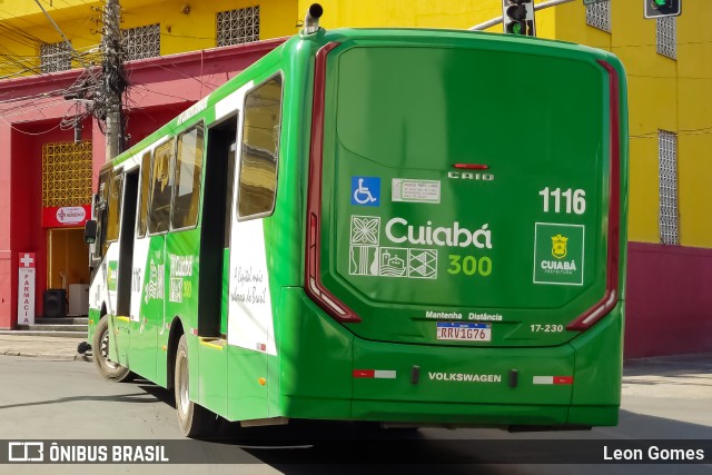 Viação Paraense Cuiabá Transportes 1116 na cidade de Cuiabá, Mato Grosso, Brasil, por Leon Gomes. ID da foto: 11422322.