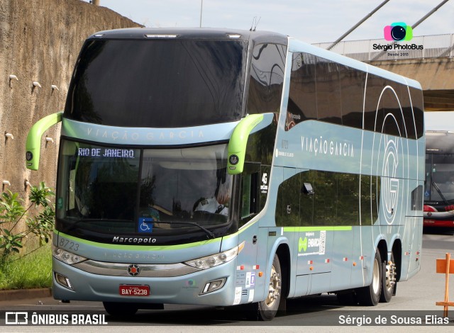 Viação Garcia 8723 na cidade de Campinas, São Paulo, Brasil, por Sérgio de Sousa Elias. Número da foto: #11422078.