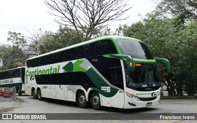 Viação Continental de Transportes 1001 na cidade de São Paulo, São Paulo, Brasil, por Francisco Ivano. ID da foto: 11420699.