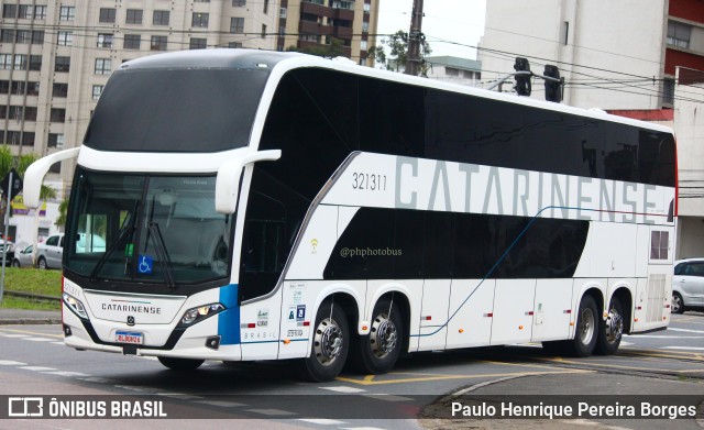 Auto Viação Catarinense 321311 na cidade de Curitiba, Paraná, Brasil, por Paulo Henrique Pereira Borges. ID da foto: 11421139.