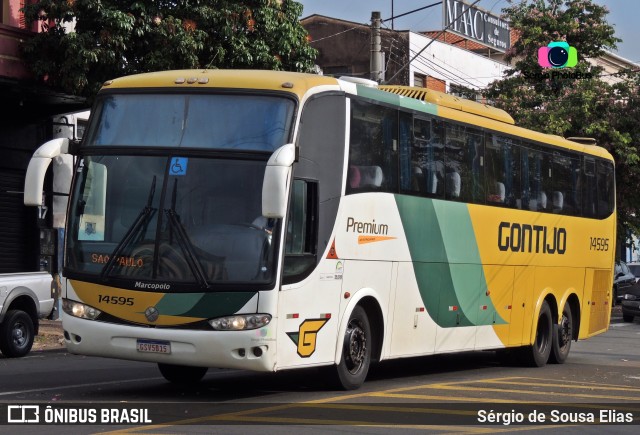 Empresa Gontijo de Transportes 14595 na cidade de Limeira, São Paulo, Brasil, por Sérgio de Sousa Elias. ID da foto: 11421941.