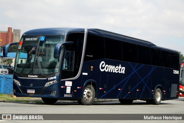 Viação Cometa 721549 na cidade de São Paulo, São Paulo, Brasil, por Matheus Henrique. ID da foto: 11425802.