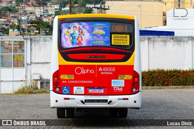 Auto Viação Alpha A48068 na cidade de Rio de Janeiro, Rio de Janeiro, Brasil, por Lucas Diniz. ID da foto: 11424560.