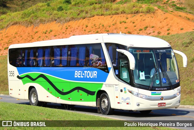 Bel-Tour Transportes e Turismo 356 na cidade de Aparecida, São Paulo, Brasil, por Paulo Henrique Pereira Borges. Número da foto: #11425025.