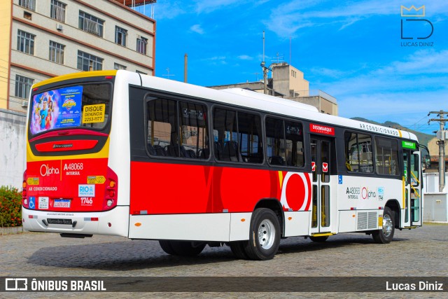 Auto Viação Alpha A48068 na cidade de Rio de Janeiro, Rio de Janeiro, Brasil, por Lucas Diniz. ID da foto: 11424575.