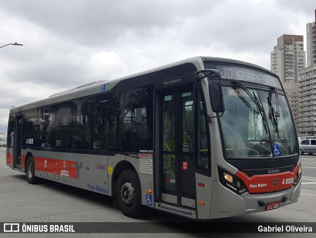 Express Transportes Urbanos Ltda 4 8008 na cidade de São Paulo, São Paulo, Brasil, por Gabriel Oliveira. Número da foto: #11424926.