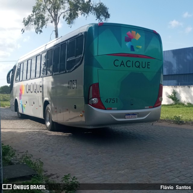 Cacique Transportes 4751 na cidade de Cruz das Almas, Bahia, Brasil, por Flávio  Santos. Número da foto: #11422709.