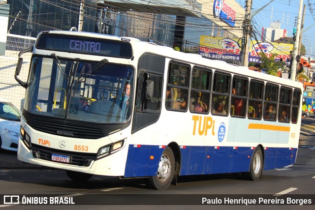 TUPi Transportes Urbanos Piracicaba 8553 na cidade de Piracicaba, São Paulo, Brasil, por Paulo Henrique Pereira Borges. Número da foto: #11424992.
