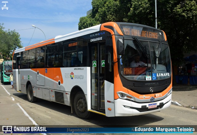 Linave Transportes A03014 na cidade de Nova Iguaçu, Rio de Janeiro, Brasil, por Eduardo  Marques Teixeira. Número da foto: #11422700.