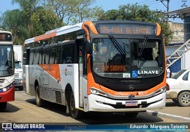 Linave Transportes A03012 na cidade de Nova Iguaçu, Rio de Janeiro, Brasil, por Eduardo  Marques Teixeira. ID da foto: 11422702.